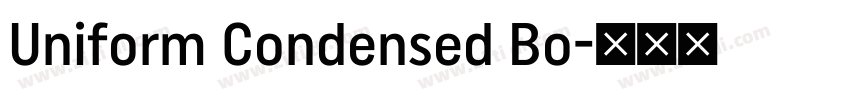Uniform Condensed Bo字体转换